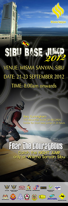 Sibu BASE Jump 2012 Banner English